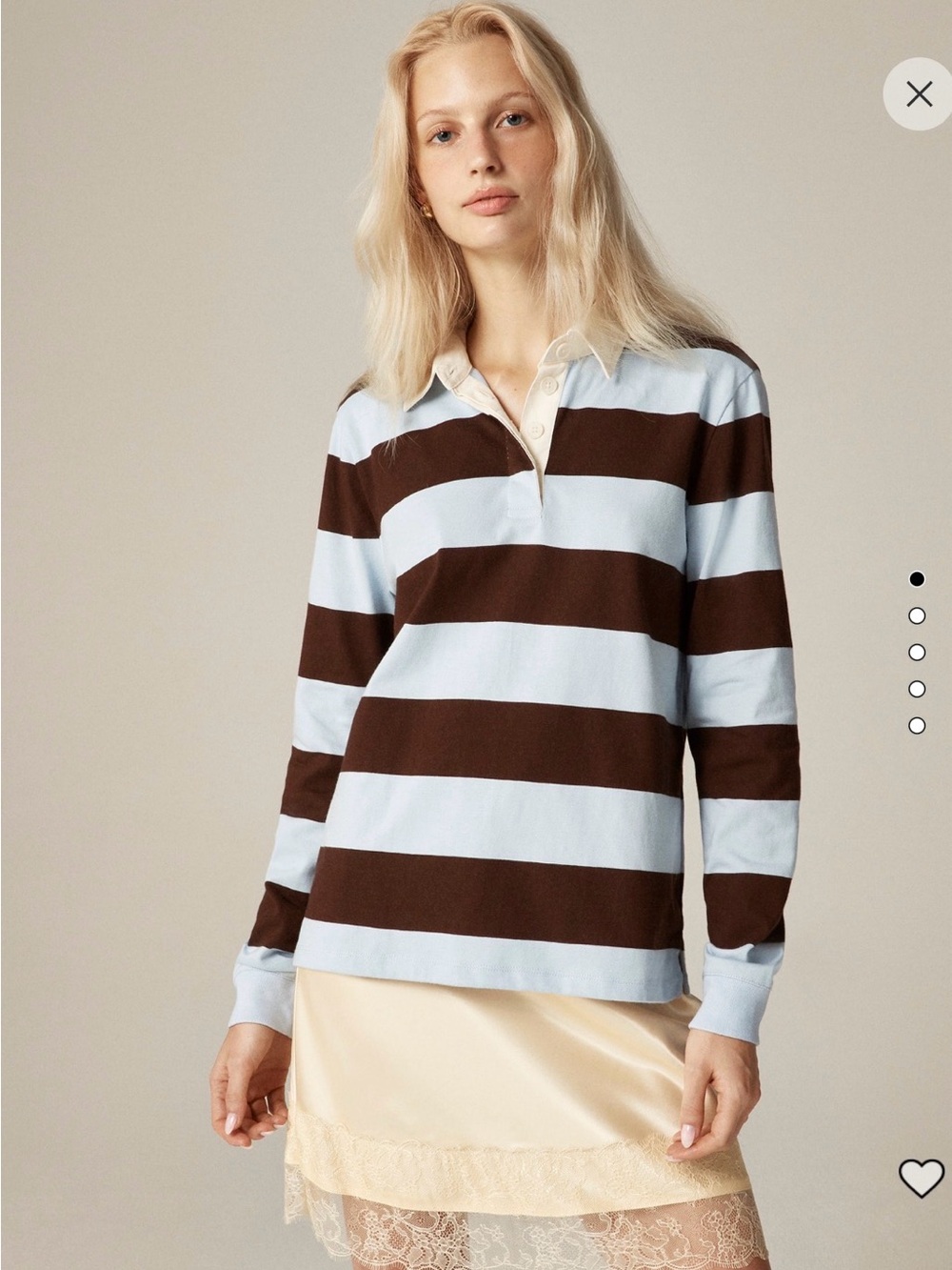 J Crew New Premium Weight Classic Rugby shirt - Picture 2 of 7